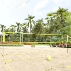 Sport & Spel*vidaXL Volleybalnet 823x244 cm PE-stof geel en zwart