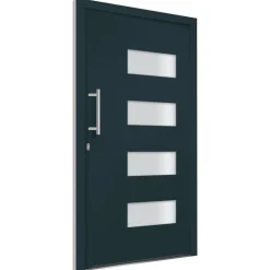 Voordeur 100x200 cm aluminium en PVC><noscript><img width=