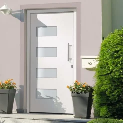Voordeur 100x200 cm aluminium en PVC>vidaXL Sale