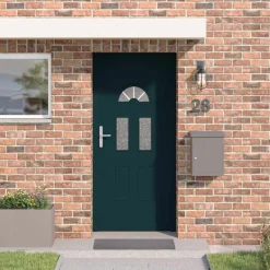 Bouwmaterialen*vidaXL Voordeur 98x198 cm PVC wit