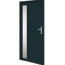 Bouwmaterialen*vidaXL Voordeur 98x200 cm PVC kleurig Antraciet