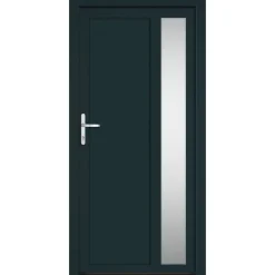 Bouwmaterialen*vidaXL Voordeur 98x200 cm PVC kleurig Antraciet