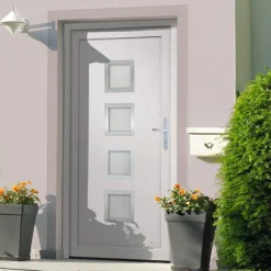 Voordeur 88x200 cm PVC wit>vidaXL Online