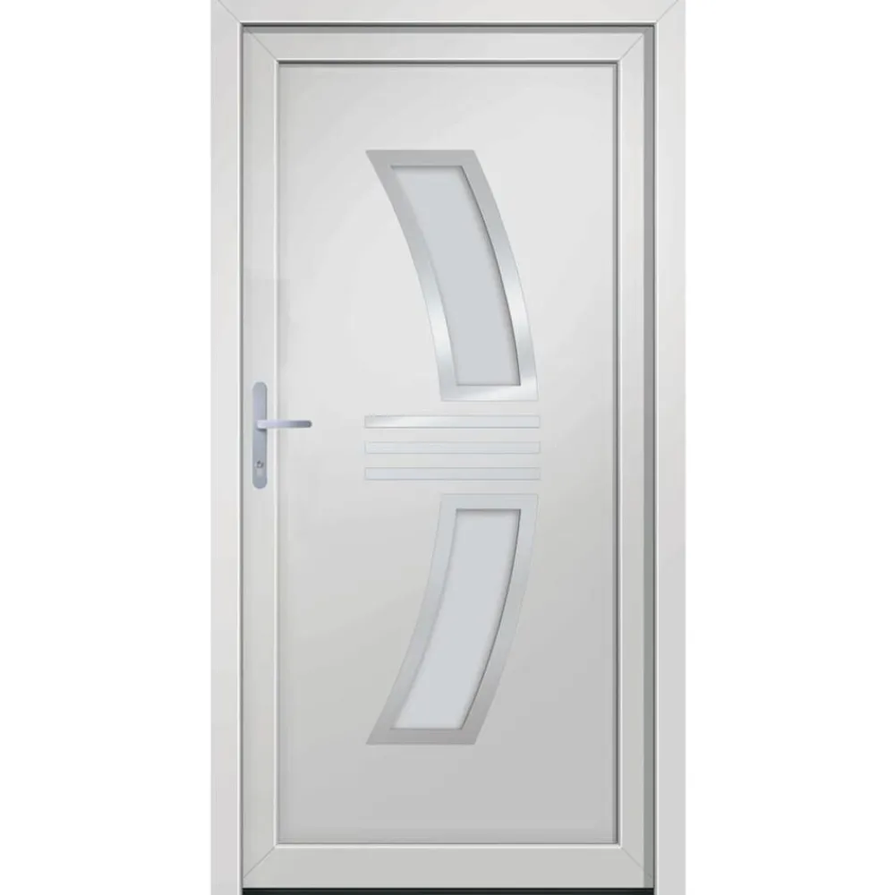 Bouwmaterialen*vidaXL Voordeur 88x200 cm PVC Wit