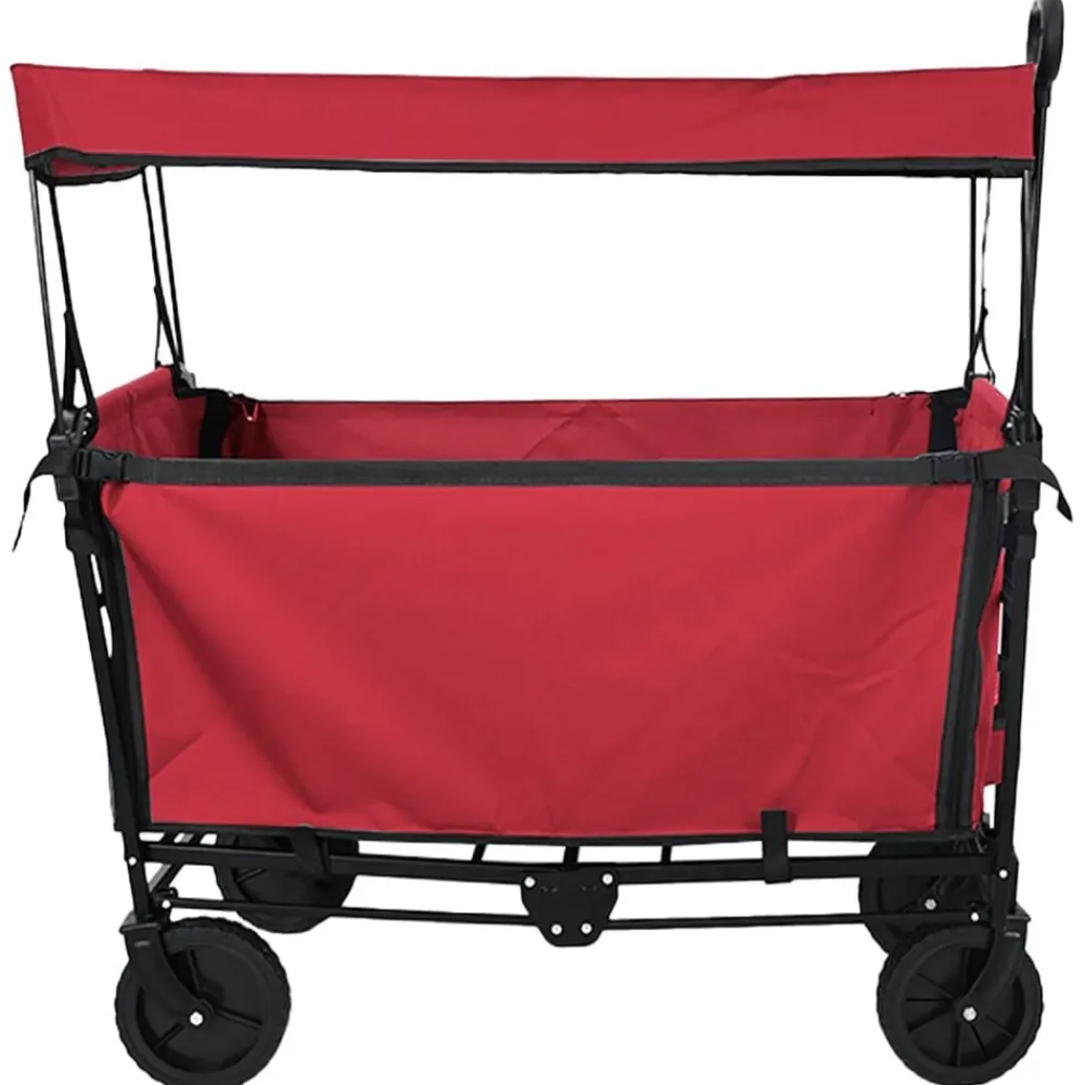 Gereedschap*vidaXL Vouwbare Handtrolley 105 x 56.5 x 116 cm Oxford Stof Rood