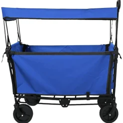 Gereedschap*vidaXL Vouwbare Handtrolley Zwart 105 x 56.5 x 116 cm Oxford Stof Blauw