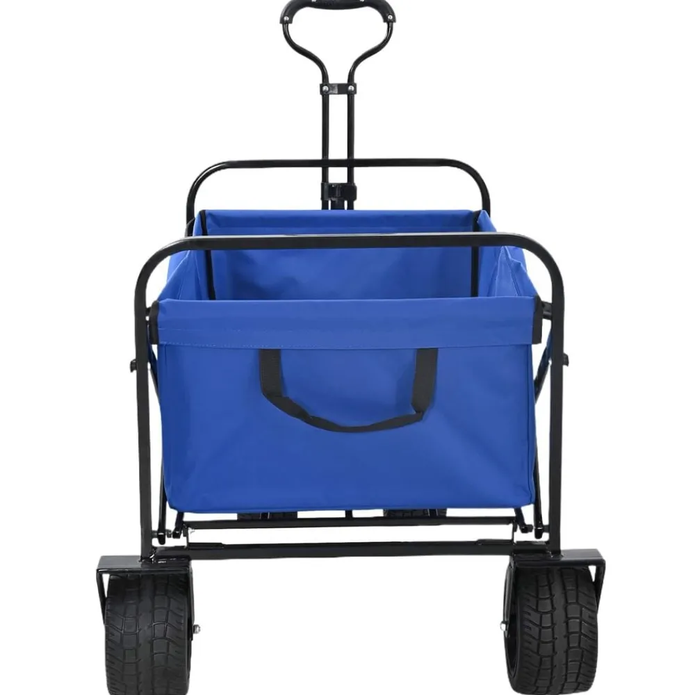 Gereedschap*vidaXL Vouwbare Handtrolley 89 x 63 x 96 cm Blauw