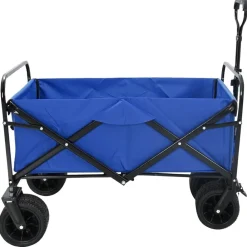 Gereedschap*vidaXL Vouwbare Handtrolley 89 x 63 x 96 cm Blauw