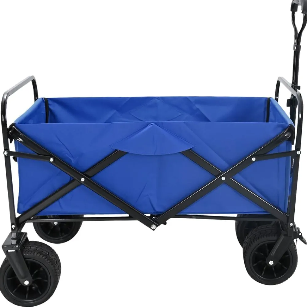 Gereedschap*vidaXL Vouwbare Handtrolley 89 x 63 x 96 cm Blauw