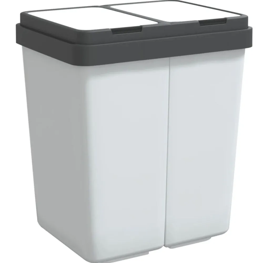 Vuilnisbak dubbel 2x25 L>vidaXL