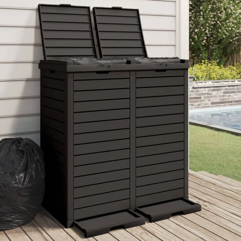 Vuilnisbak voor tuin 78x41x86 cm polypropeen>vidaXL Hot
