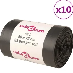 Vuilniszakken 250 st 60 l zwart>vidaXL Online
