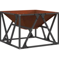 Haarden*vidaXL Vuurkorf Bruin 50 x 50 x 35 cm Cortenstaal Weerbestendig staal/bruin