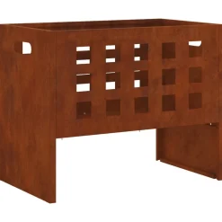 Haarden*vidaXL Vuurkorf Bruin 50 x 30 x 40 cm Staal Weerbestendig staal/bruin