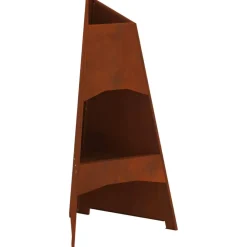 Haarden*vidaXL Vuurkorf Bruin 50 x 50 x 95 cm Cortenstaal Weerbestendig staal/bruin