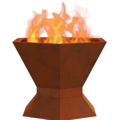 Vuurkorf Bruin 50 x 50 x 40 cm Cortenstaal><noscript><img width=