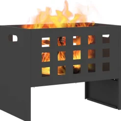 Vuurkorf Zwart 50 x 30 x 40 cm Staal><noscript><img width=