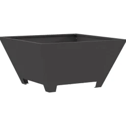 Haarden*vidaXL Vuurkorf Zwart 60 x 60 x 30 cm Staal Koudgewalst staal/zwart