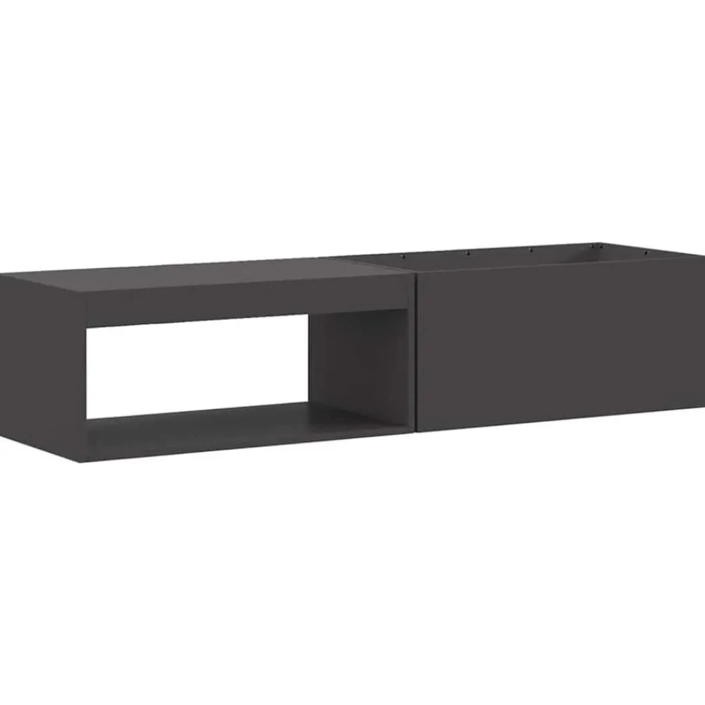 Haarden*vidaXL Vuurkorf Zwart 160 x 45 x 35 cm Staal Koudgewalst staal/zwart