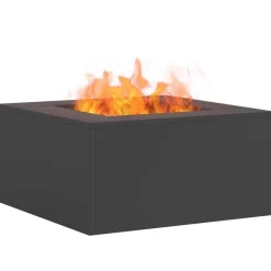 Vuurkorf Zwart 60 x 60 x 30 cm Staal>vidaXL Sale