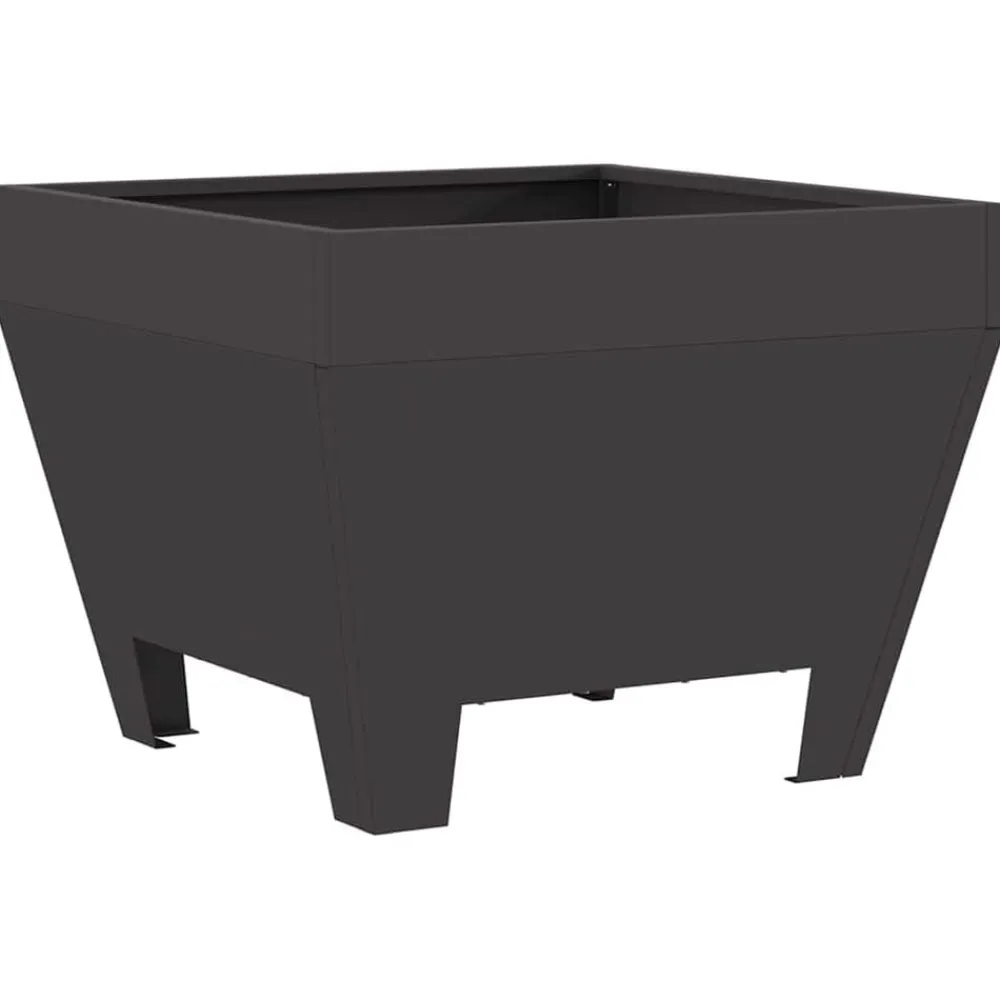 Haarden*vidaXL Vuurkorf Zwart 50 x 50 x 38 cm Staal Koudgewalst staal/zwart