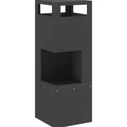 Vuurkorf Zwart 35 x 35 x 100 cm Staal>vidaXL Discount