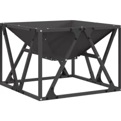 Haarden*vidaXL Vuurkorf Zwart 50 x 50 x 35 cm Staal Koudgewalst staal/zwart