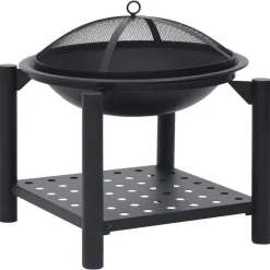 Vuurplaats met pook 54x54x55 cm staal><noscript><img width=