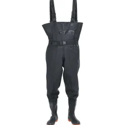 Buitensport*vidaXL Waadpak met laarzen en riem maat 38 Zwart