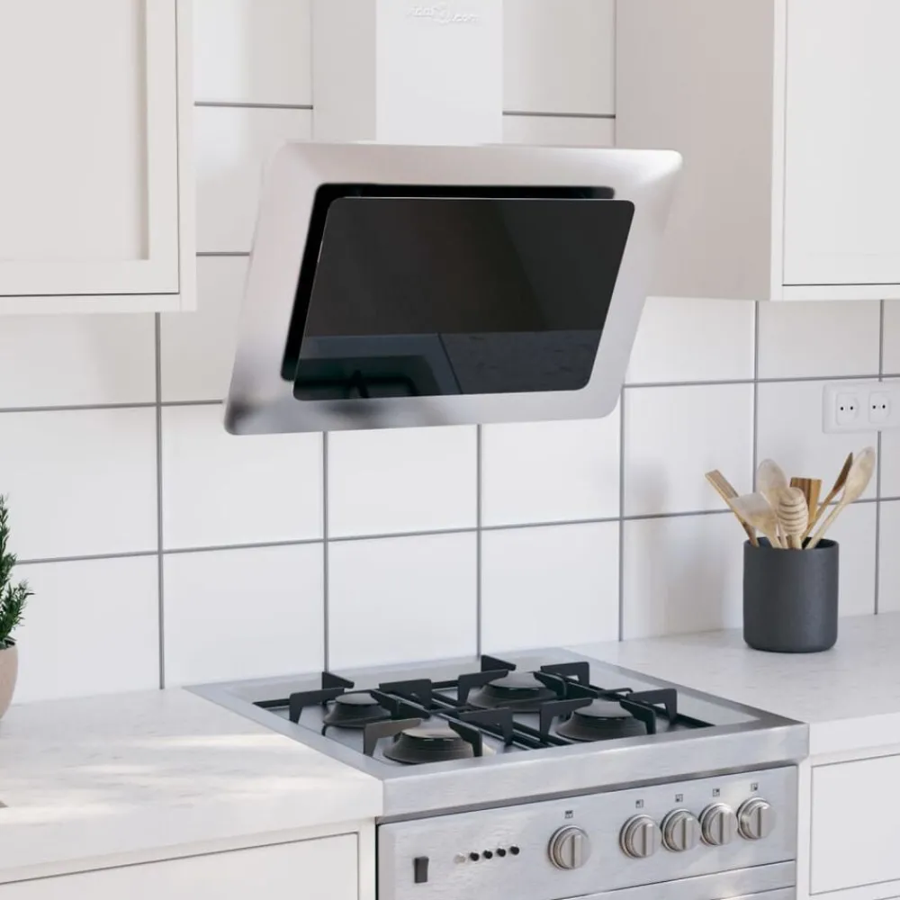 Wandafzuigkap 60 cm roestvrij staal gehard glas kleurig>vidaXL Clearance