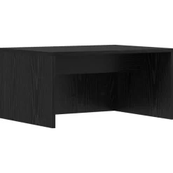 Kantoormeubelen*vidaXL Wandbureau met opslag 60 x 45 x 30 cm Bewerkt hout Zwart eiken