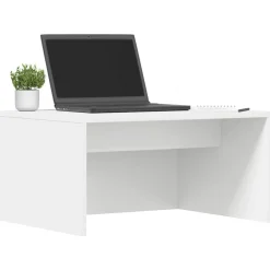 Kantoormeubelen*vidaXL Wandbureau Wandgemonteerd 60 x 45 x 30 cm Bewerkt hout Wit