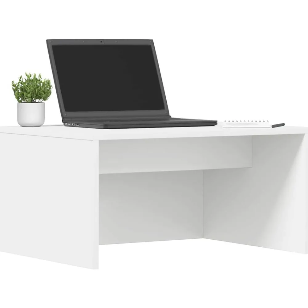 Kantoormeubelen*vidaXL Wandbureau Wandgemonteerd 60 x 45 x 30 cm Bewerkt hout Wit