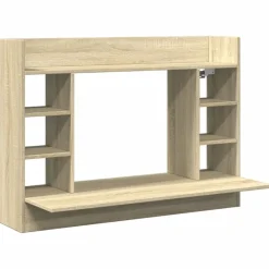 Wandbureau 105x48x75 cm bewerkt hout kleurig>vidaXL Clearance