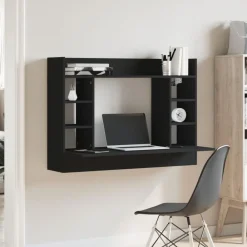 Wandbureau 105x48x75 cm bewerkt hout><noscript><img width=