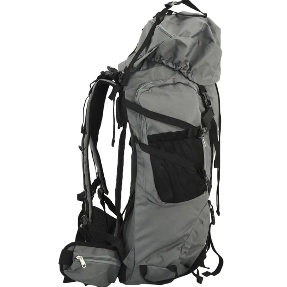Bagage & Tassen*vidaXL Wandelrugzak 60 L oxford stof Grijs