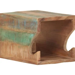 Voertuigonderdelen & -Accessoires*vidaXL Wandfietsenrek 35x25x25 cm massief gerecycled hout