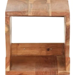 Wandfietsenrek 35x25x25 cm massief acaciahout>vidaXL