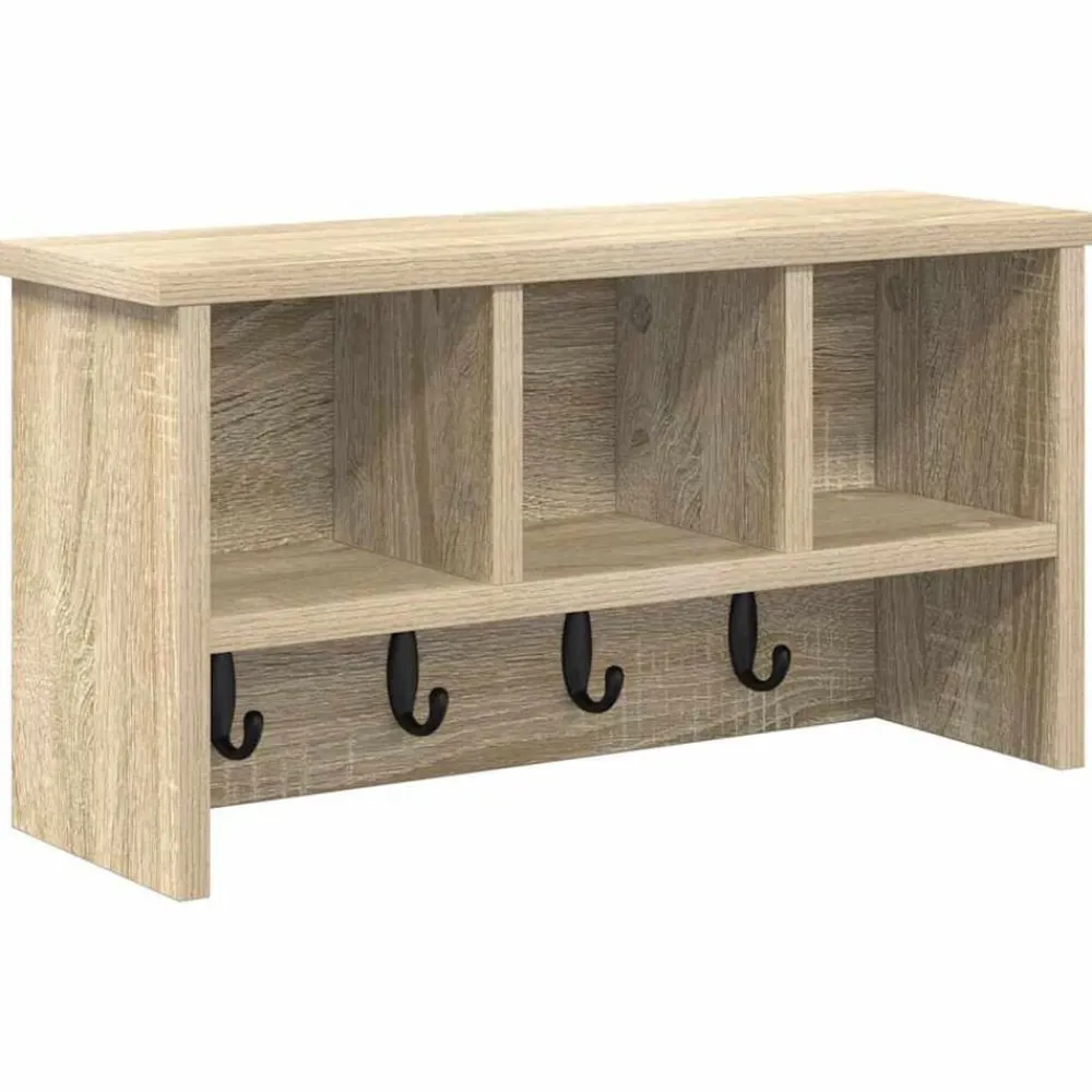 Wandgemonteerde kapstok met plank 50 x 16 x 26 cm>vidaXL Discount