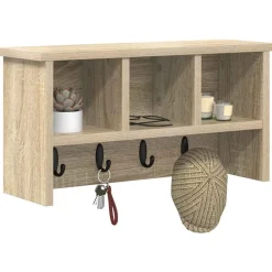 Wandgemonteerde kapstok met plank 50 x 16 x 26 cm><noscript><img width=