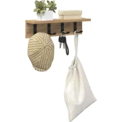 Boekenkasten & Wandplanken*vidaXL Wandgemonteerde kapstok Artisan Eiken 40 x 10,5 x 10,5 cm artisanaal eikenkleurig
