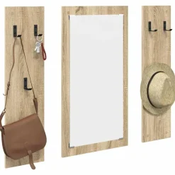 Boekenkasten & Wandplanken*vidaXL Wandgemonteerde kapstok 96 x 1,5 x 90 cm Sonoma eiken