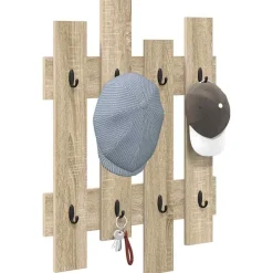 Boekenkasten & Wandplanken*vidaXL Wandgemonteerde kapstok met opslag 60 x 3 x 82 cm Sonoma eiken