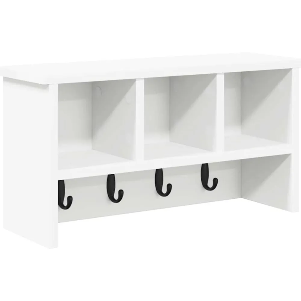 Wandgemonteerde kapstok 50 x 16 x 26 cm Bewerkt hout>vidaXL Clearance