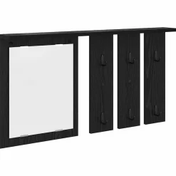 Boekenkasten & Wandplanken*vidaXL Wandgemonteerde kapstok met plank 85 x 10 x 45 cm Zwart eiken