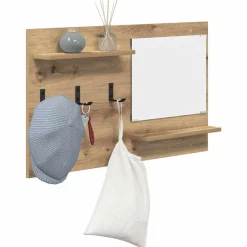 Boekenkasten & Wandplanken*vidaXL Wandgemonteerde kapstok met plank Artisan Eiken 90 x 10 x 50 cm artisanaal eikenkleurig