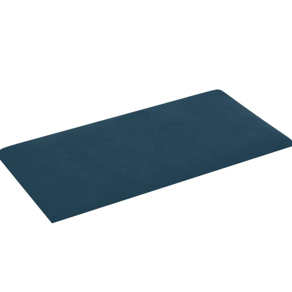 Bouwmaterialen*vidaXL Wandhoofdbord 12 pcs 30 x 15 cm Fluweel Blauw