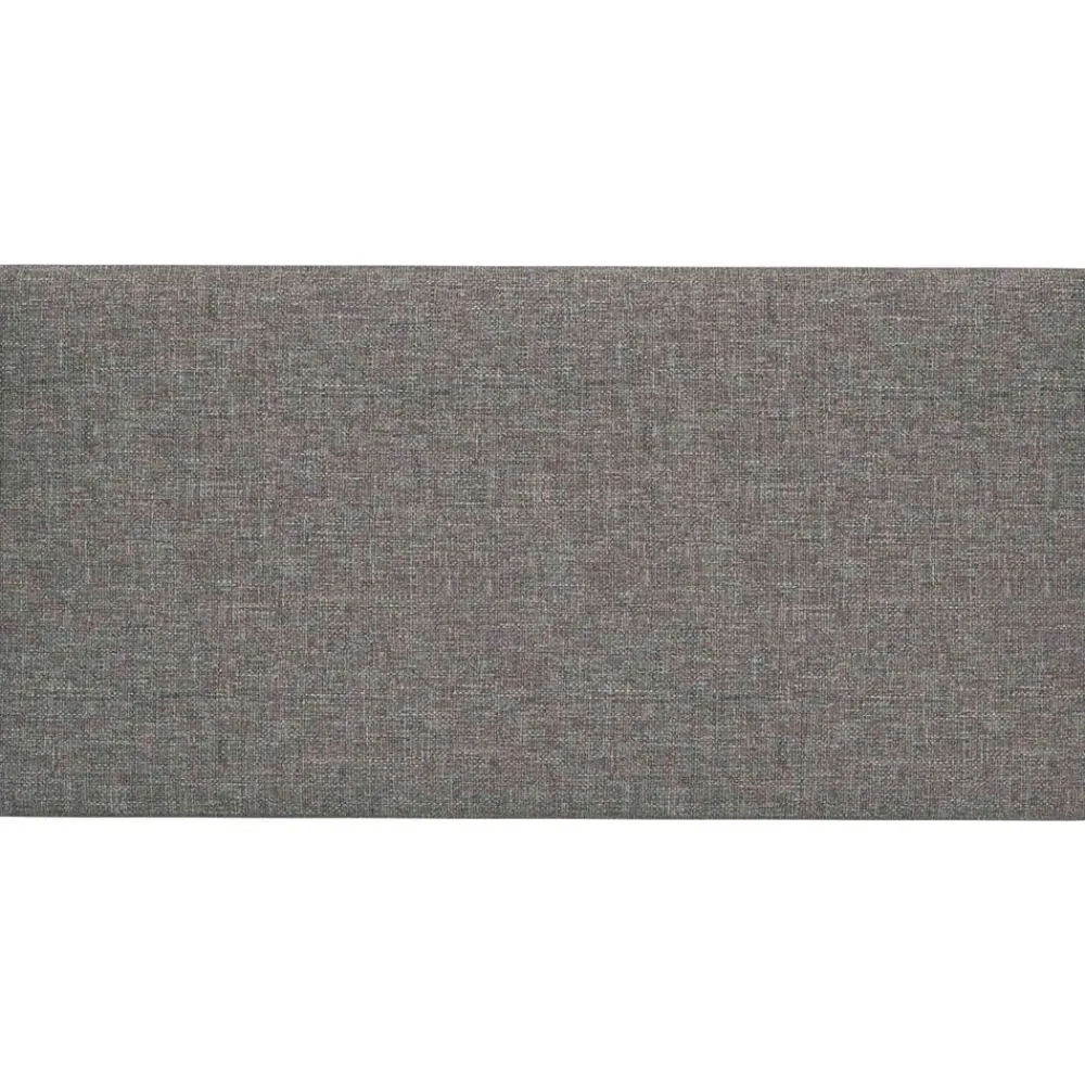 Bouwmaterialen*vidaXL Wandhoofdbord 12 pcs 30 x 15 cm Stof Lichtgrijs