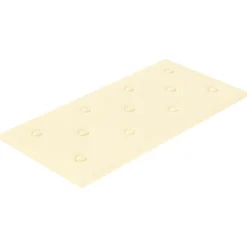 Bouwmaterialen*vidaXL Wandhoofdbord 12 pcs Crème 60 x 30 cm Nep Leer Crème