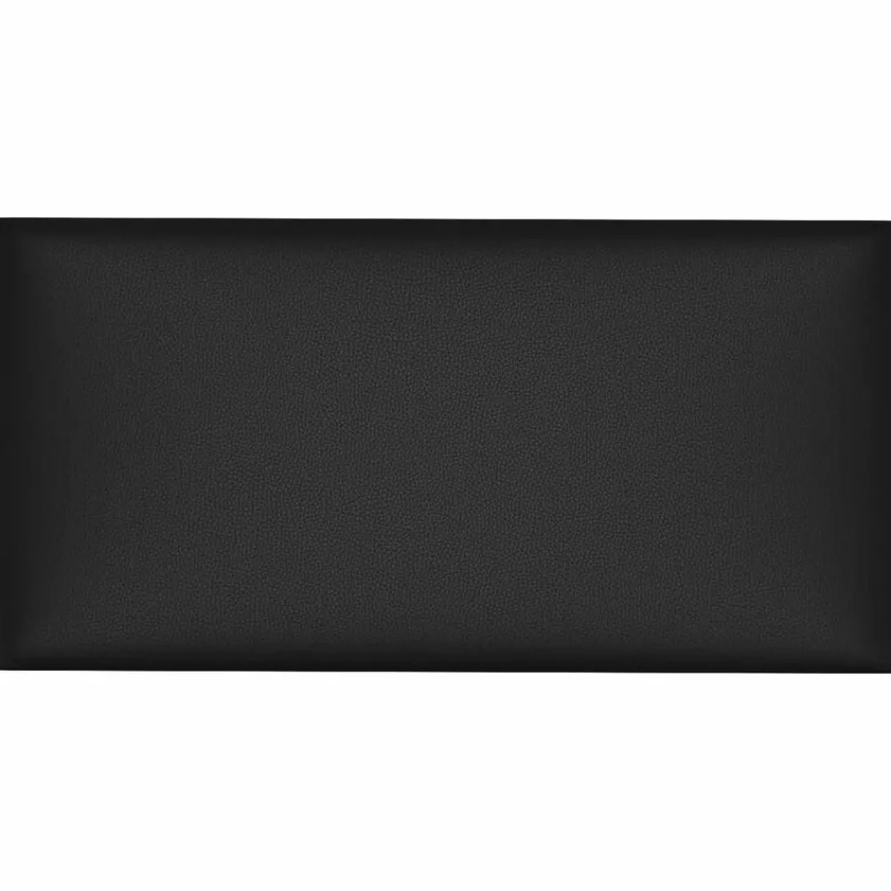 Bouwmaterialen*vidaXL Wandhoofdbord 12 pcs 30 x 15 cm Stof Zwart